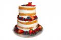 Poschoďový Naked cake - nahý svatební dort č.777