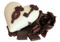 Čokoládový výrobek - Srdce s pralinkami